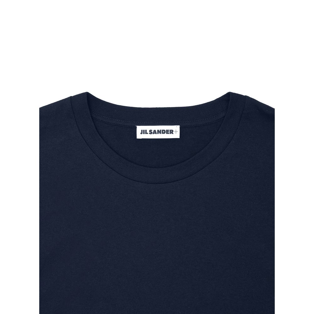 Jil Sander Long Cotton Dress in Blue