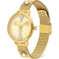 Police Goldene Edelstahl-Dress-Uhr