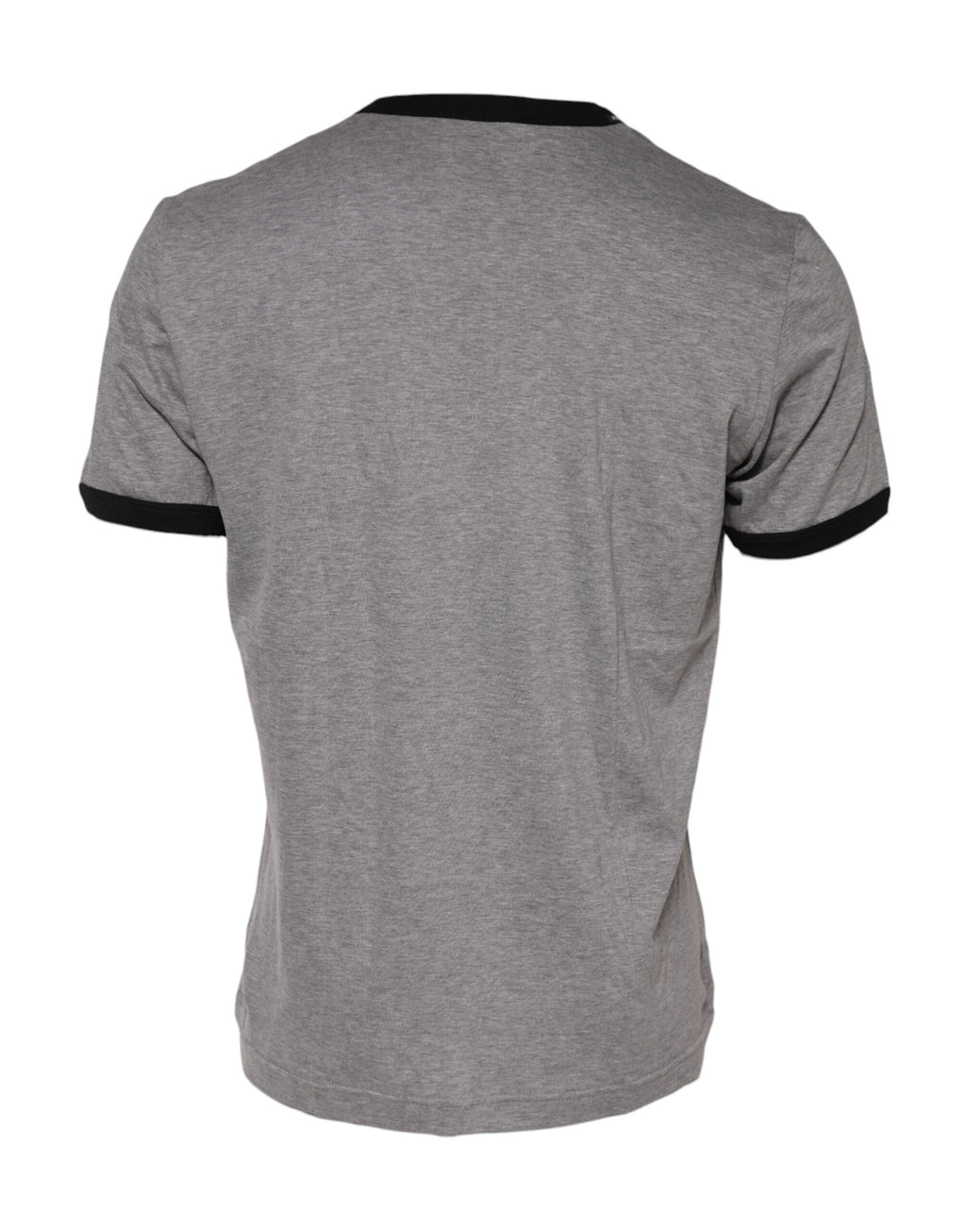 Dolce & Gabbana Grey Sacred Heart Cotton Crew Neck T-Shirt