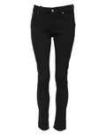 Dolce & Gabbana Black Mid-Rise Cotton Skinny Denim Jeans