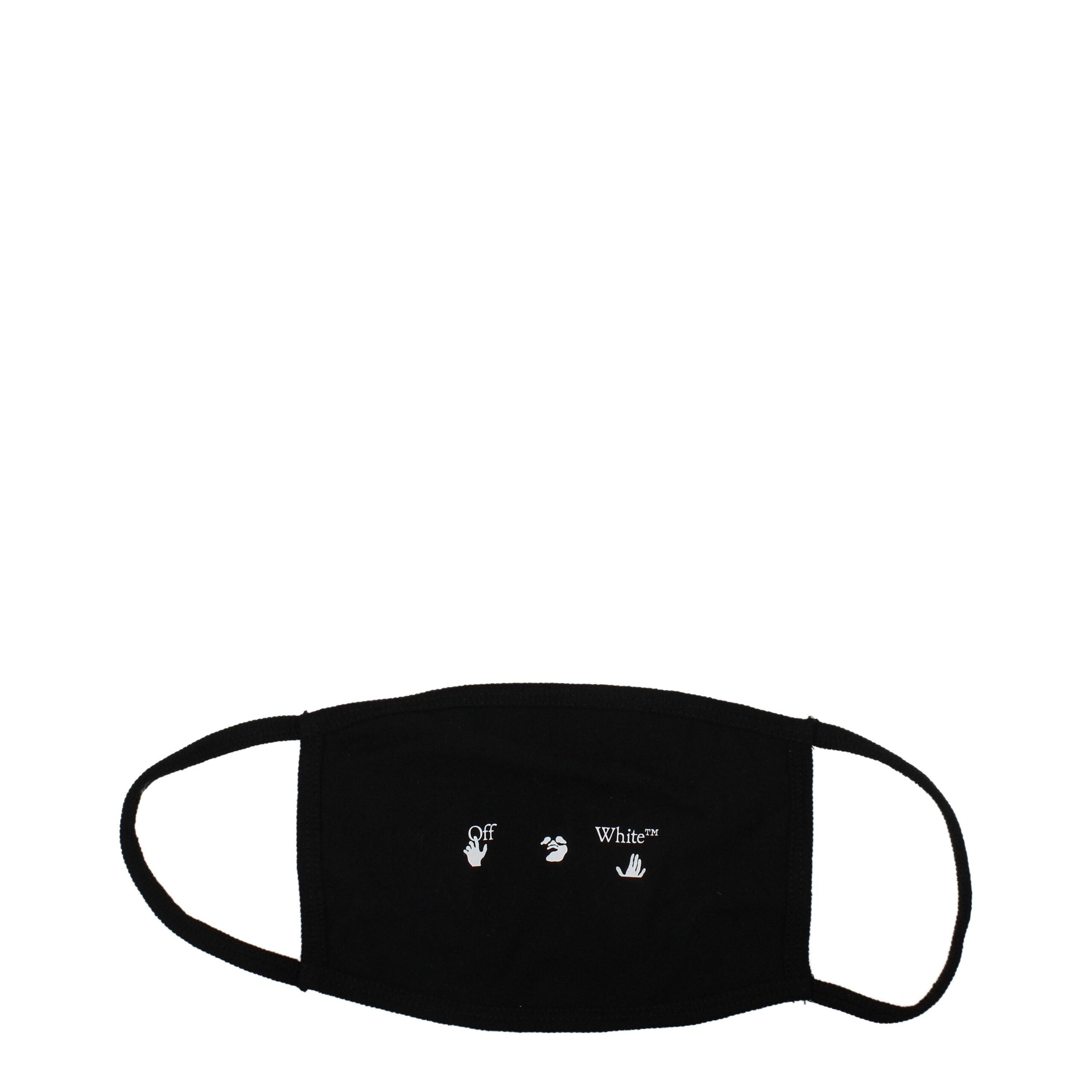 Off-White Schwarze Baumwollmaske
