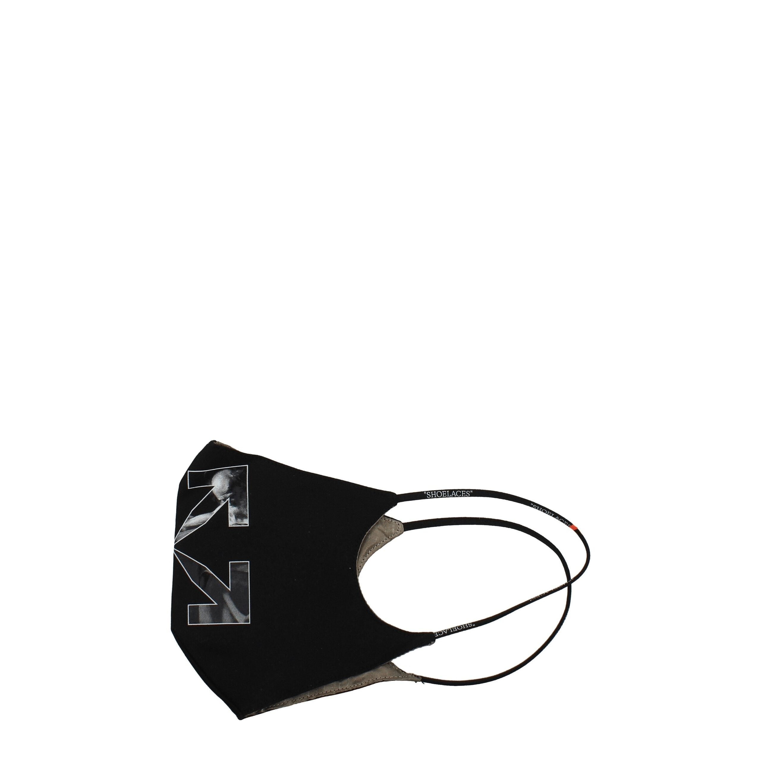 Off-White Baumwoll-Gesichtsmaske in Schwarz