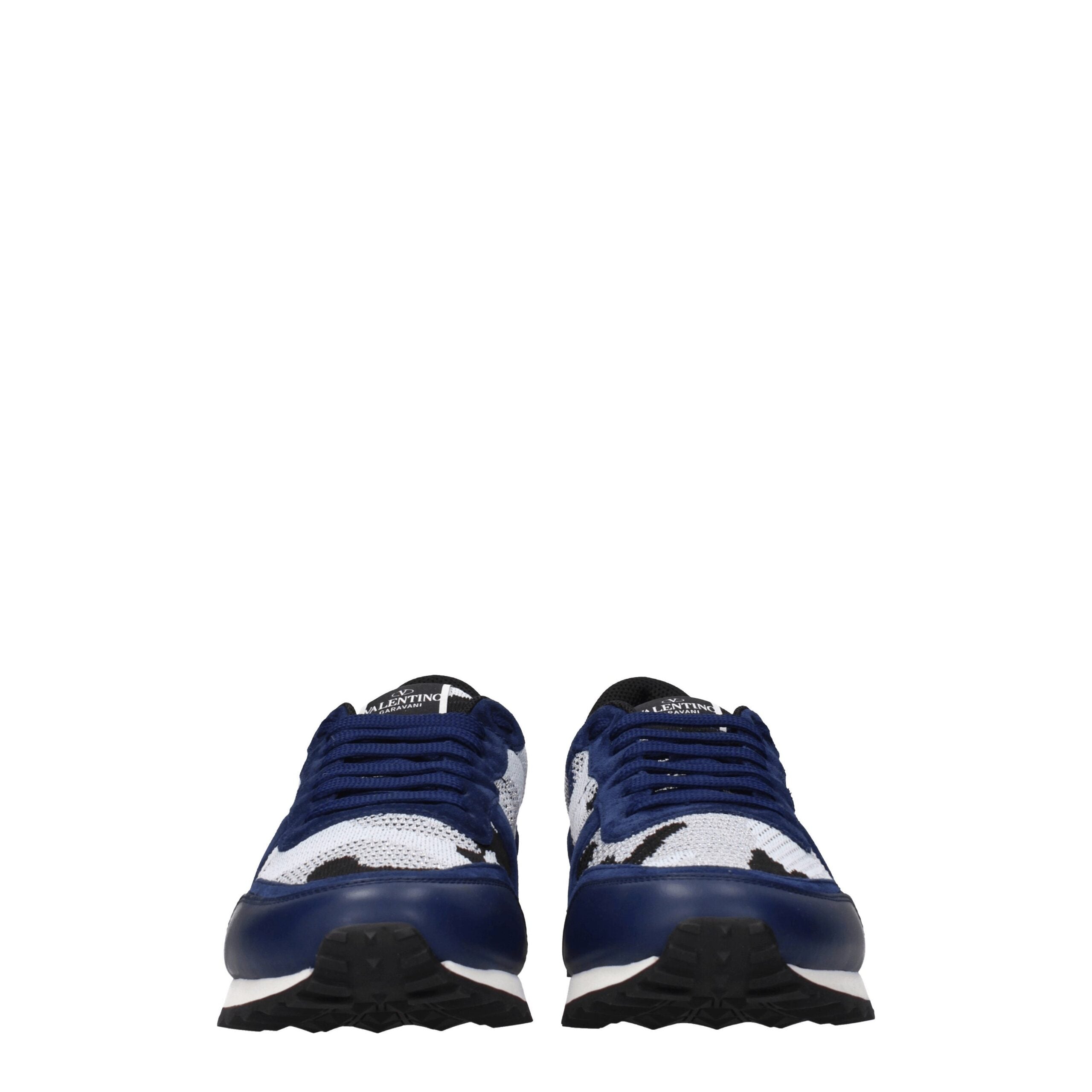 Valentino Garavani Graue Sportliche Turnschuhe aus Stoff