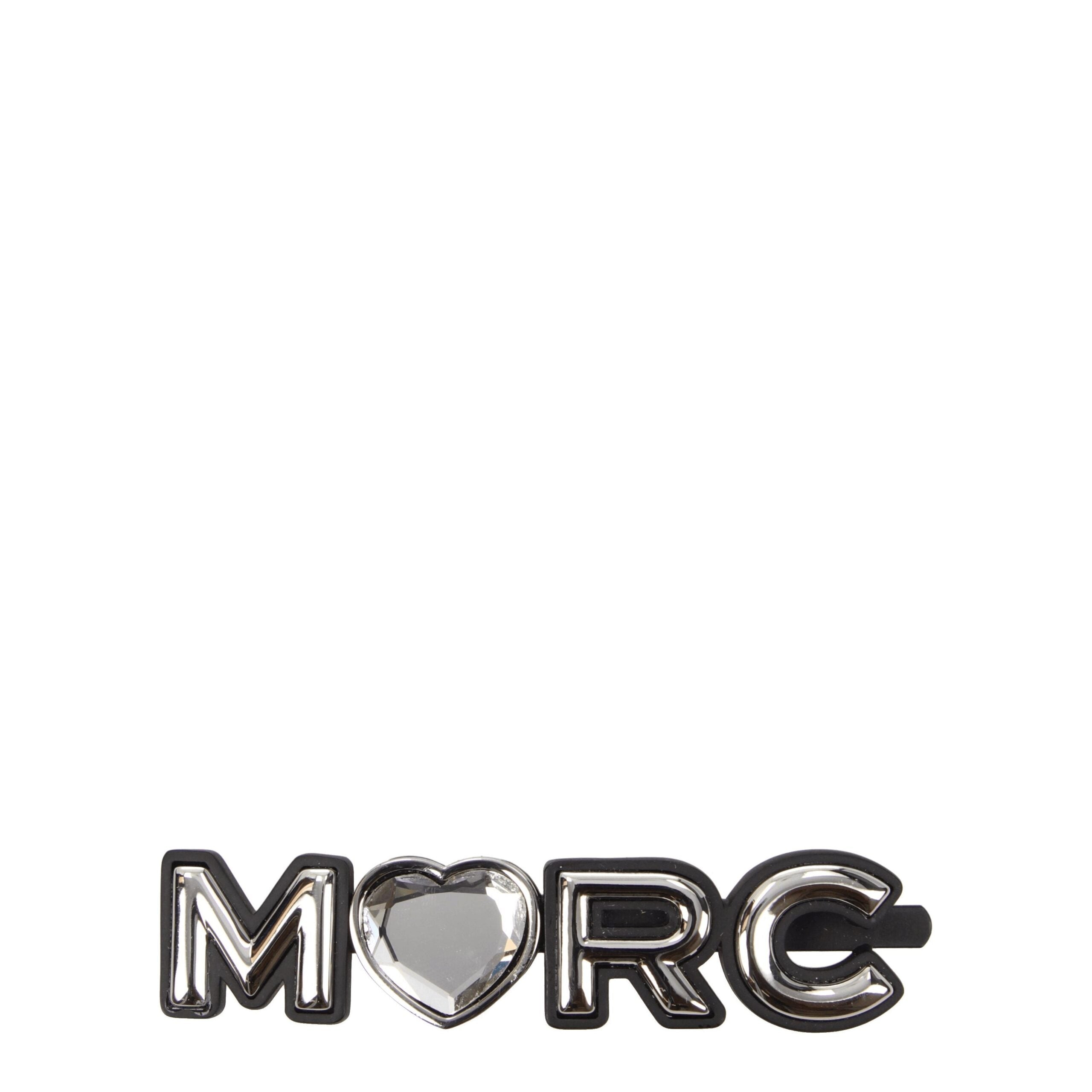Marc Jacobs Elegante Haarklammer aus Grauem Messing