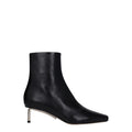 Off-White Schwarze Lederstiefeletten