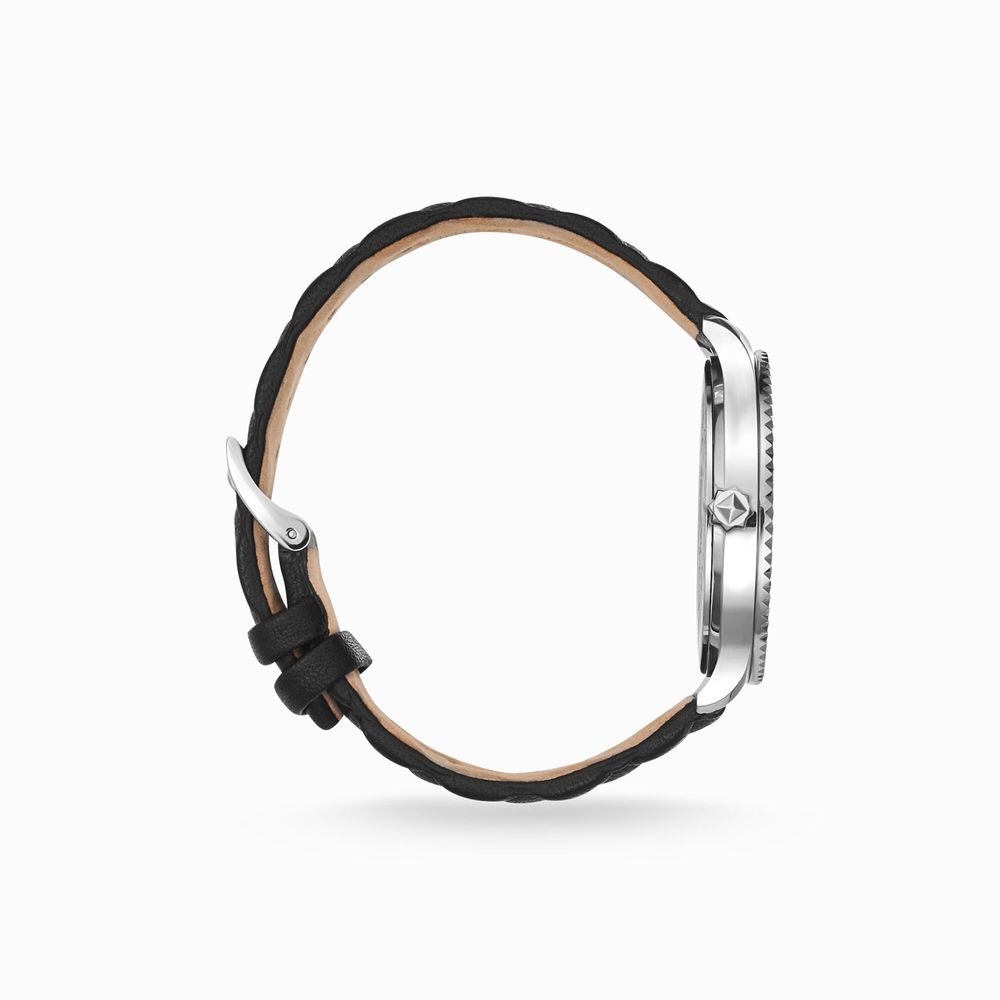 Thomas Sabo Schwarze Lederkleid-Uhr