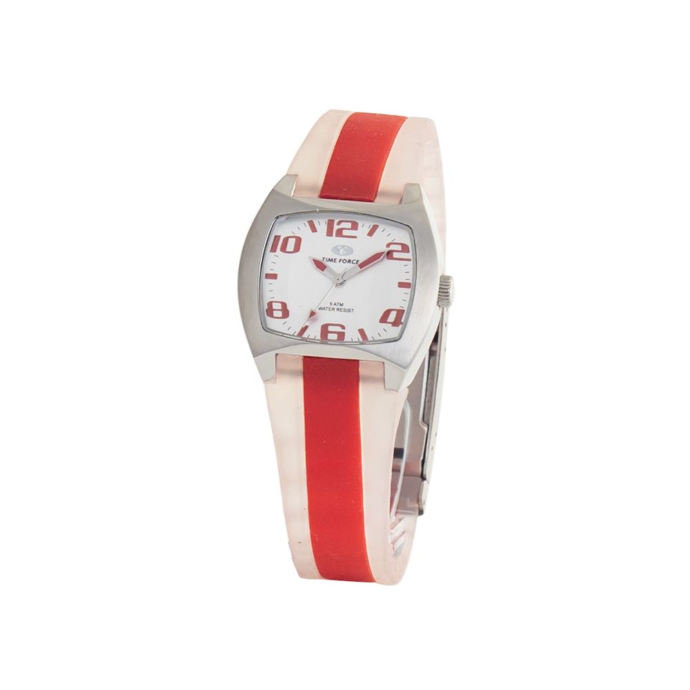 Time Force Red Rubber Sports Watch