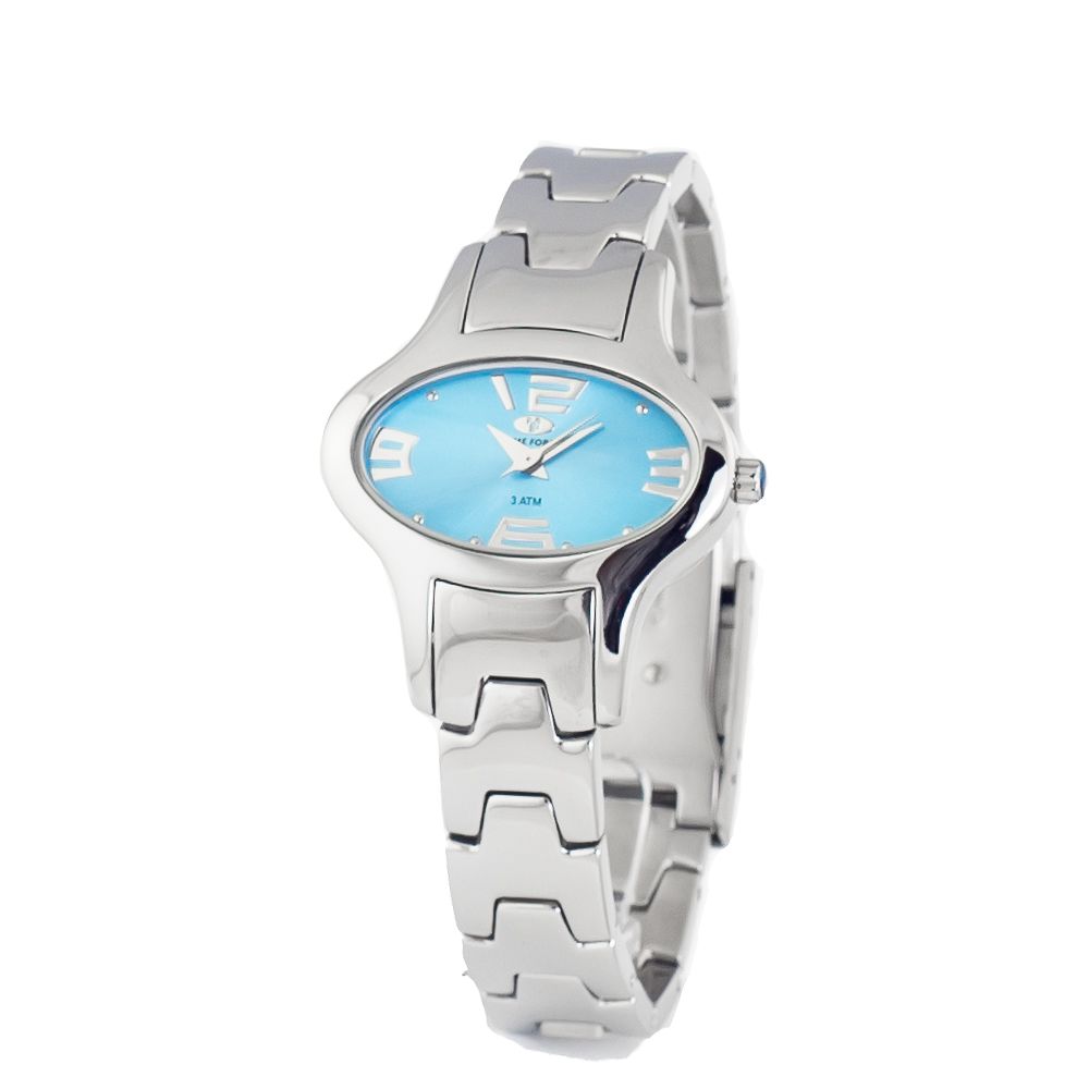 Time Force Silberne Armbanduhr aus Edelstahl