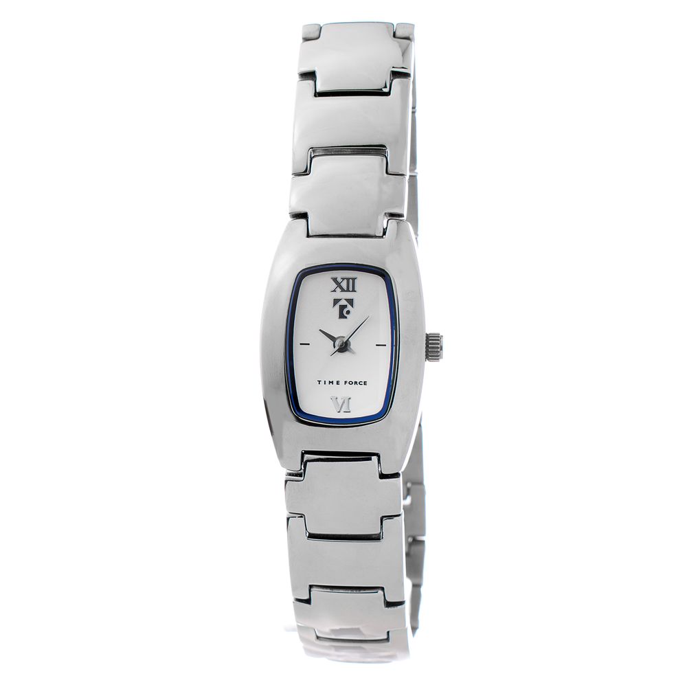 Time Force Silberne Edelstahl-Dresswatch