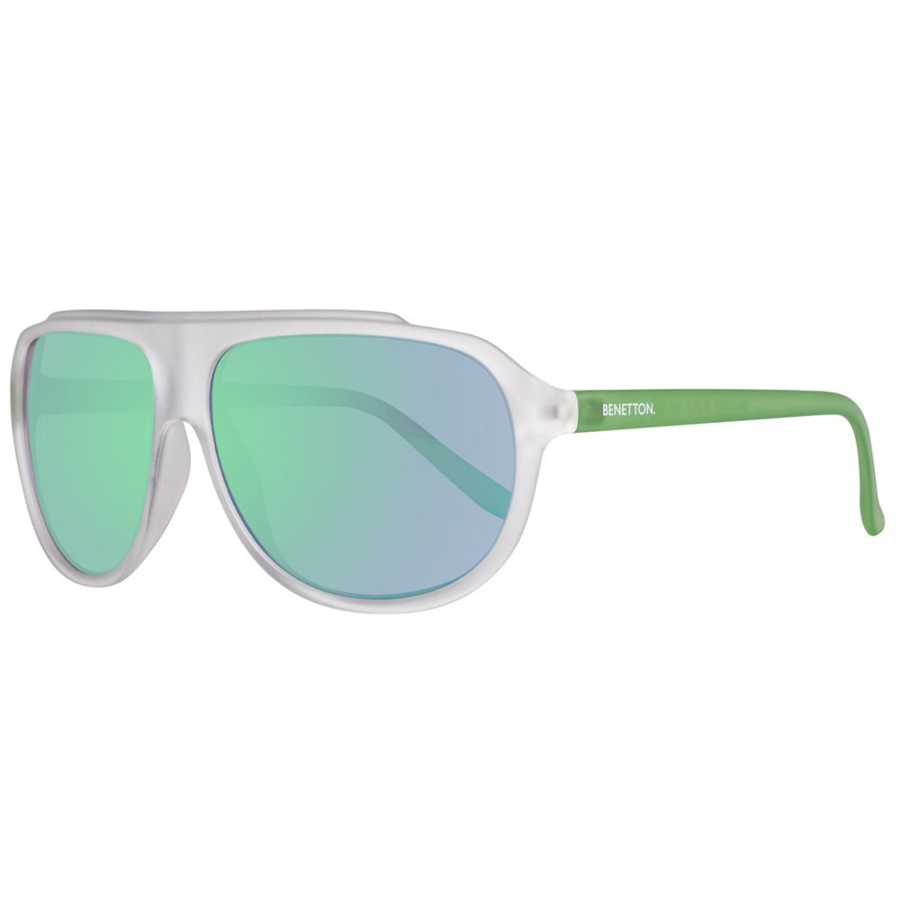 Benetton Sonnenbrille mit blauen Einsätzen