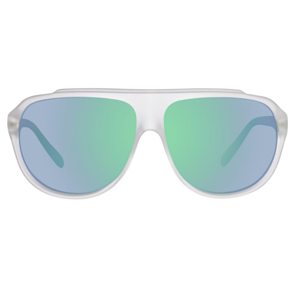 Benetton Sonnenbrille mit blauen Einsätzen
