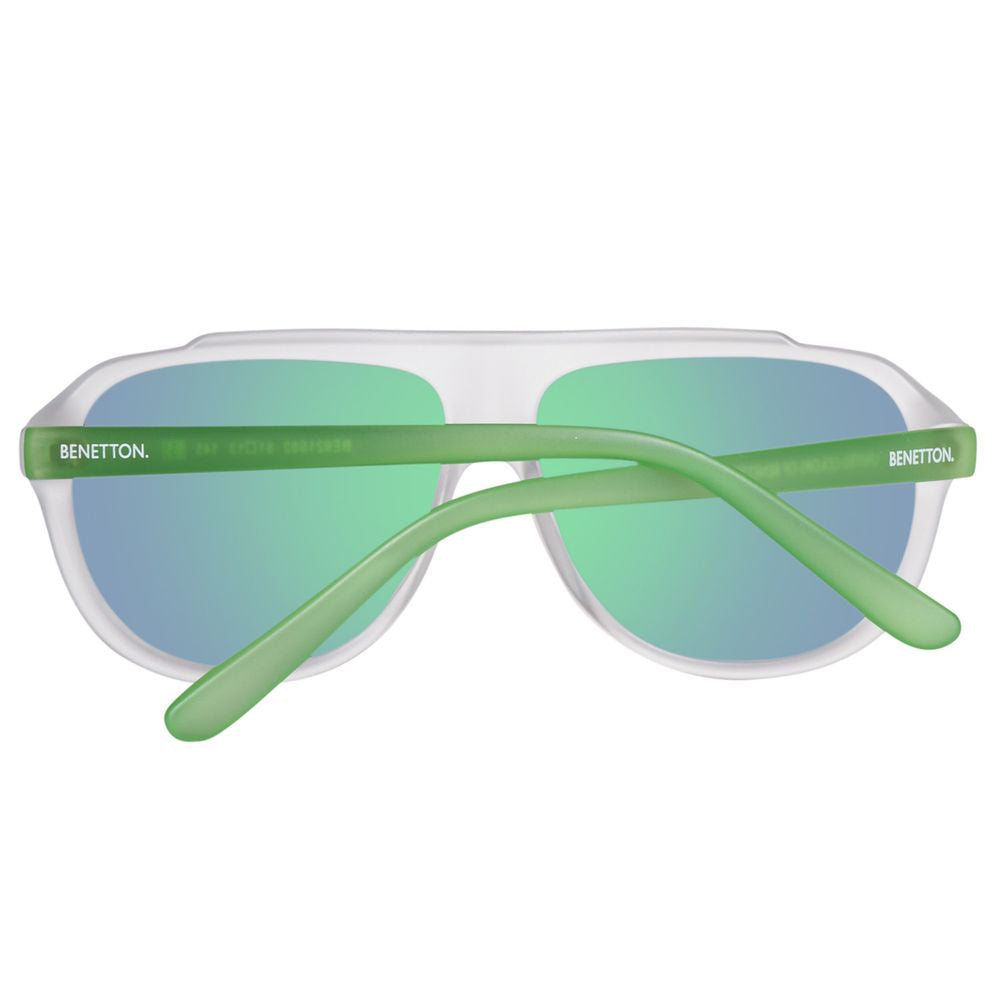 Benetton Sonnenbrille mit blauen Einsätzen
