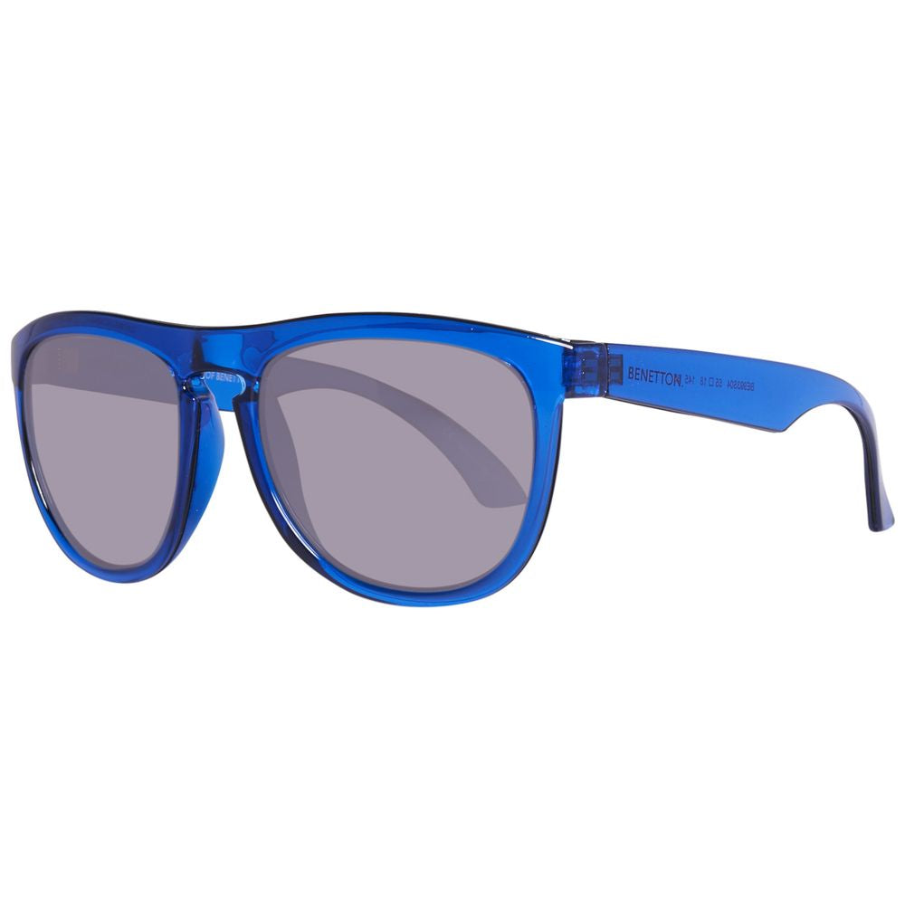 Benetton Sonnenbrille mit blauen Einsätzen