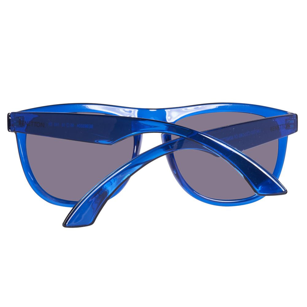 Benetton Sonnenbrille mit blauen Einsätzen