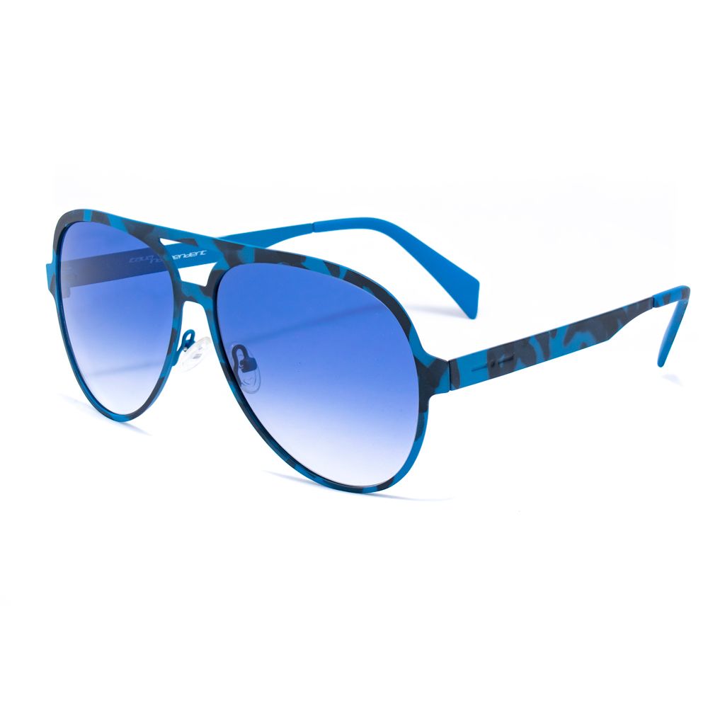 Italia Independent Blaue Sonnenbrille aus Metall