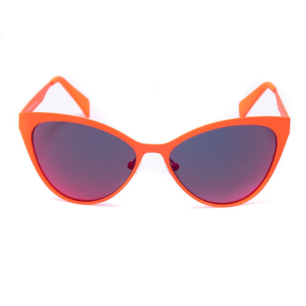 Italia Independent Rote Metall-Sonnenbrille