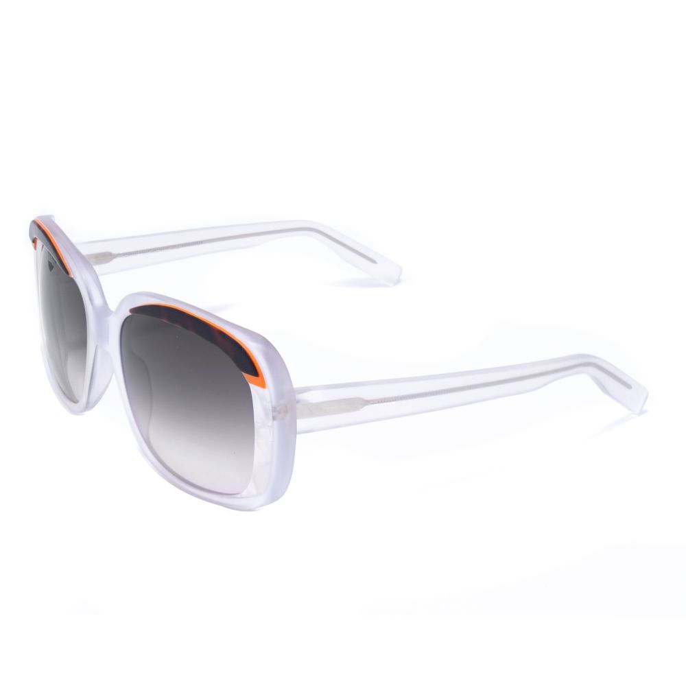 Italia Independent Weiße Sonnenbrille aus Acetat