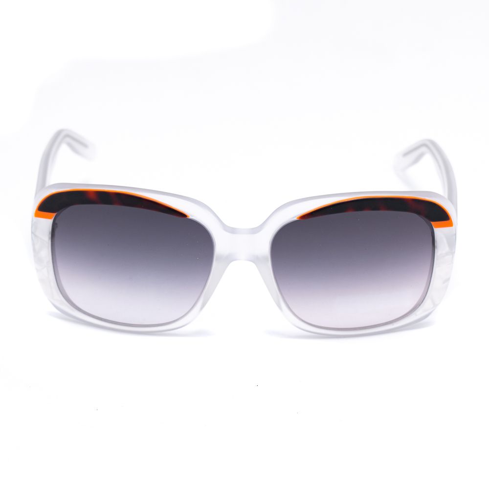 Italia Independent Weiße Sonnenbrille aus Acetat