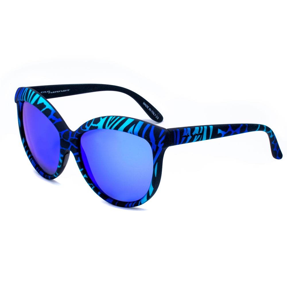Italia Independent Blaue Sonnenbrille aus Acetat