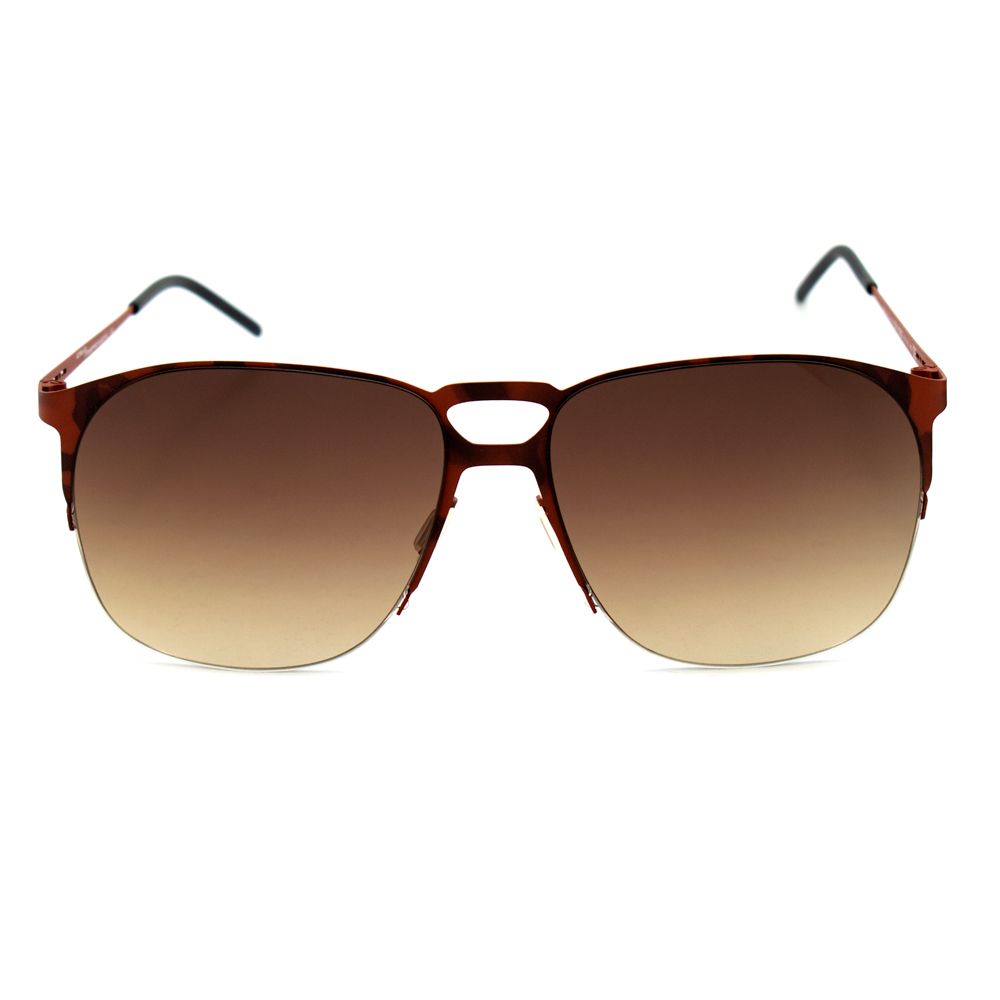 Italia Independent Braune Sonnenbrille aus Metall