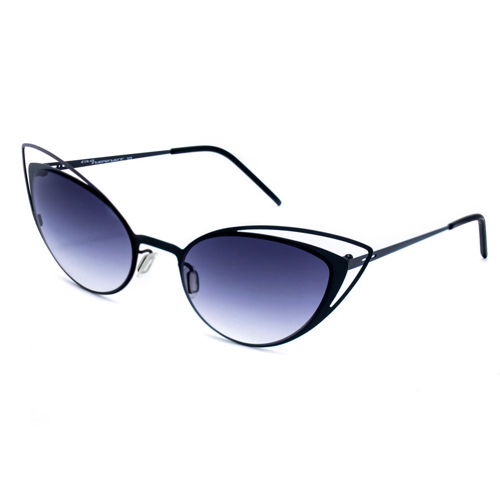 Italia Independent Schwarze Sonnenbrille aus Metall
