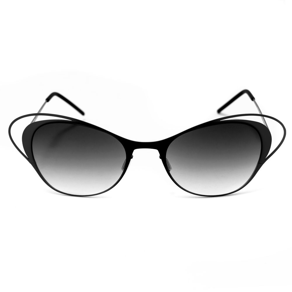 Italia Independent Schwarze Sonnenbrille aus Metall