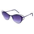 Italia Independent Lila Metall-Sonnenbrille