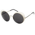 Italia Independent Graue Metall-Sonnenbrille