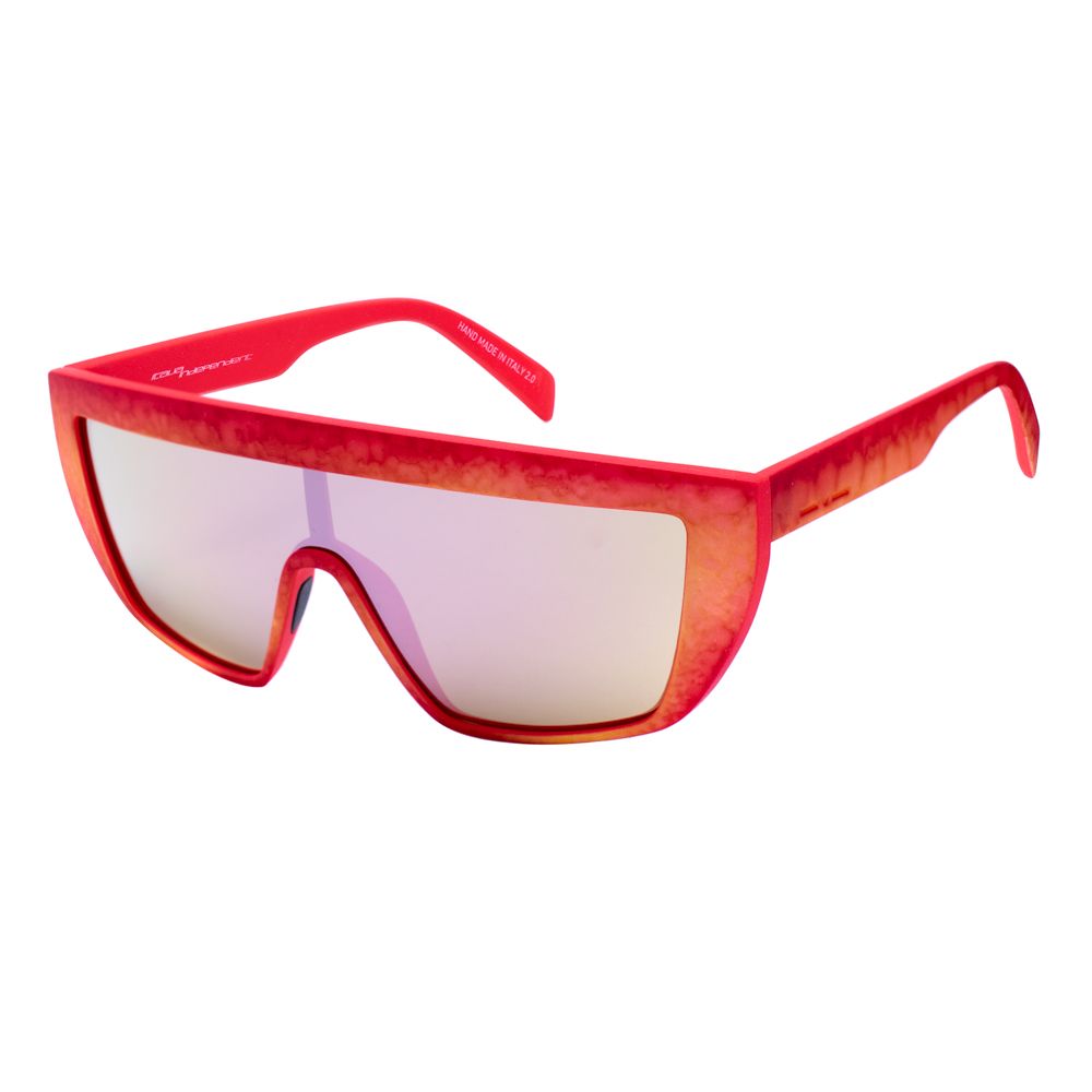 Italia Independent Rote Acetat-Sonnenbrille