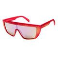 Italia Independent Rote Acetat-Sonnenbrille