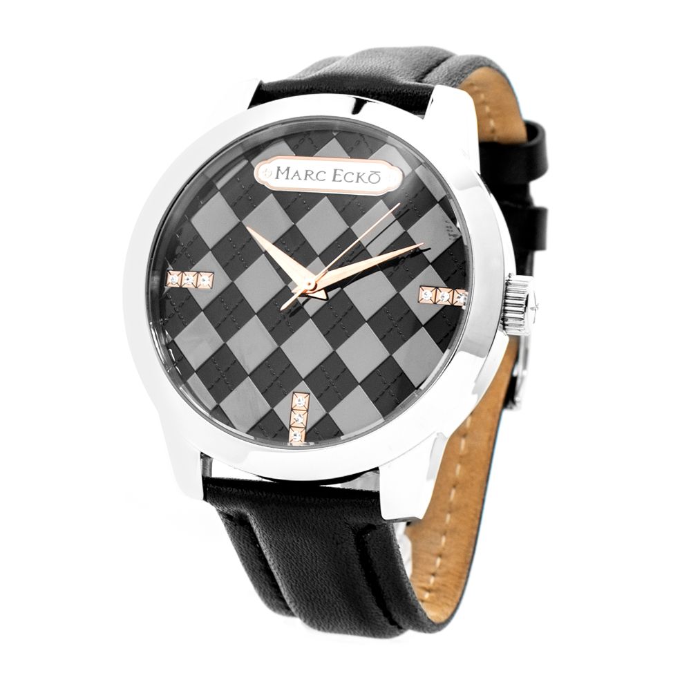 Marc Ecko Black Leather Apparel Watch