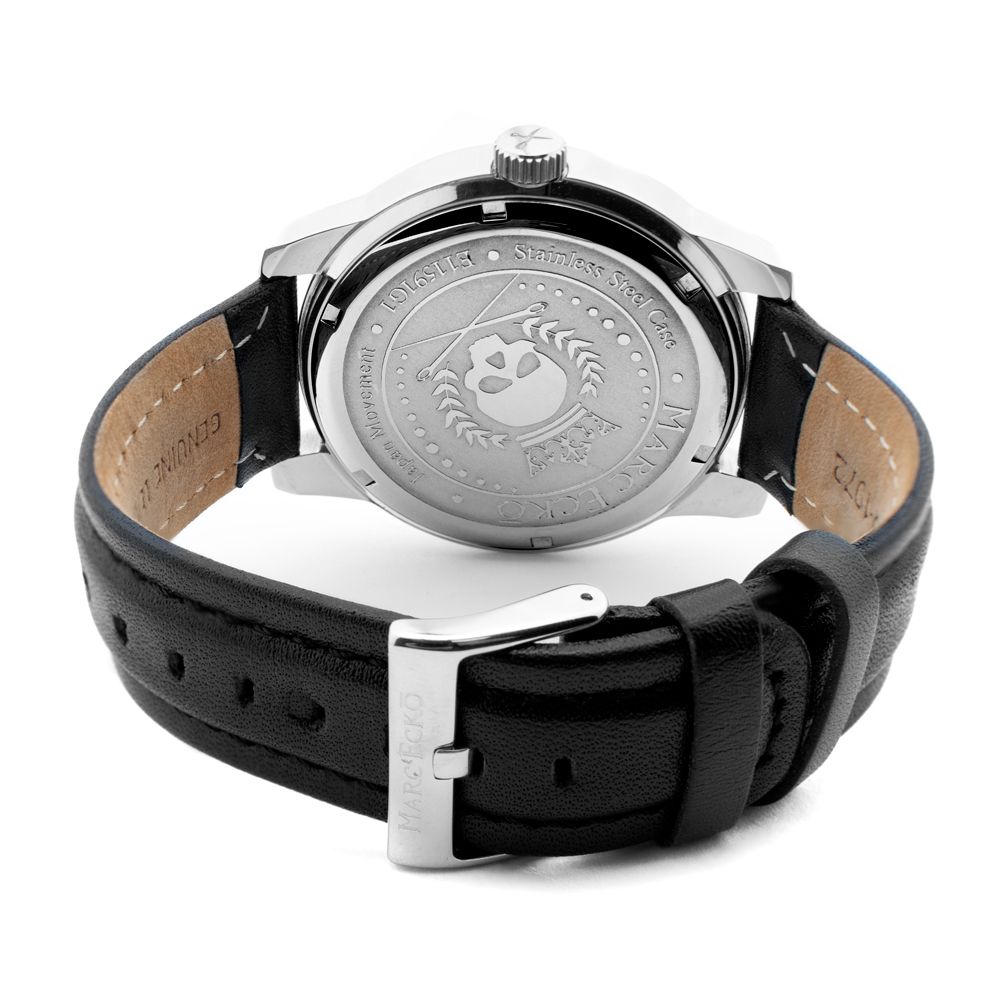 Marc Ecko Black Leather Apparel Watch