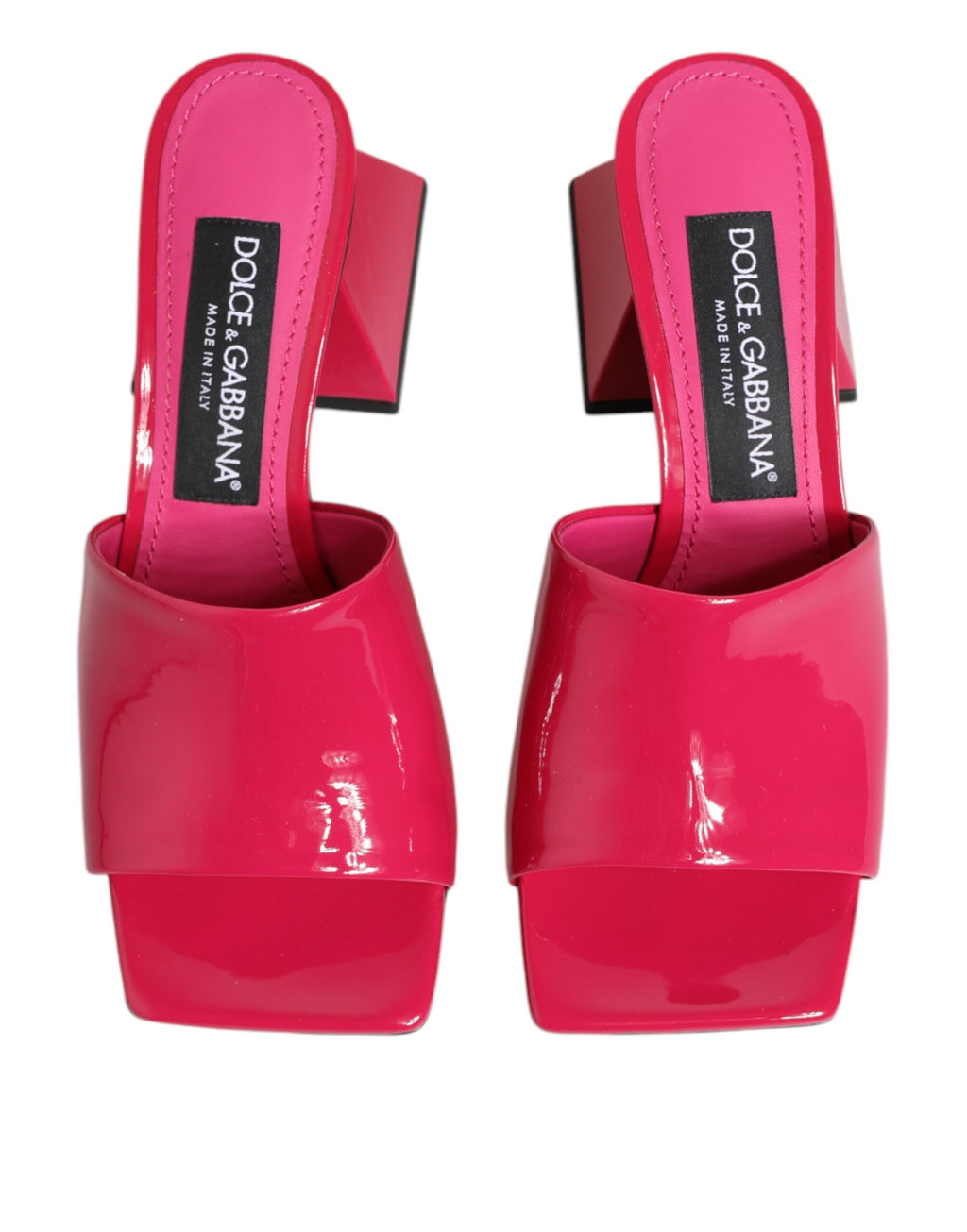 Dolce & Gabbana Rosa Open Toe Block Heel Mules Sandals Shoes