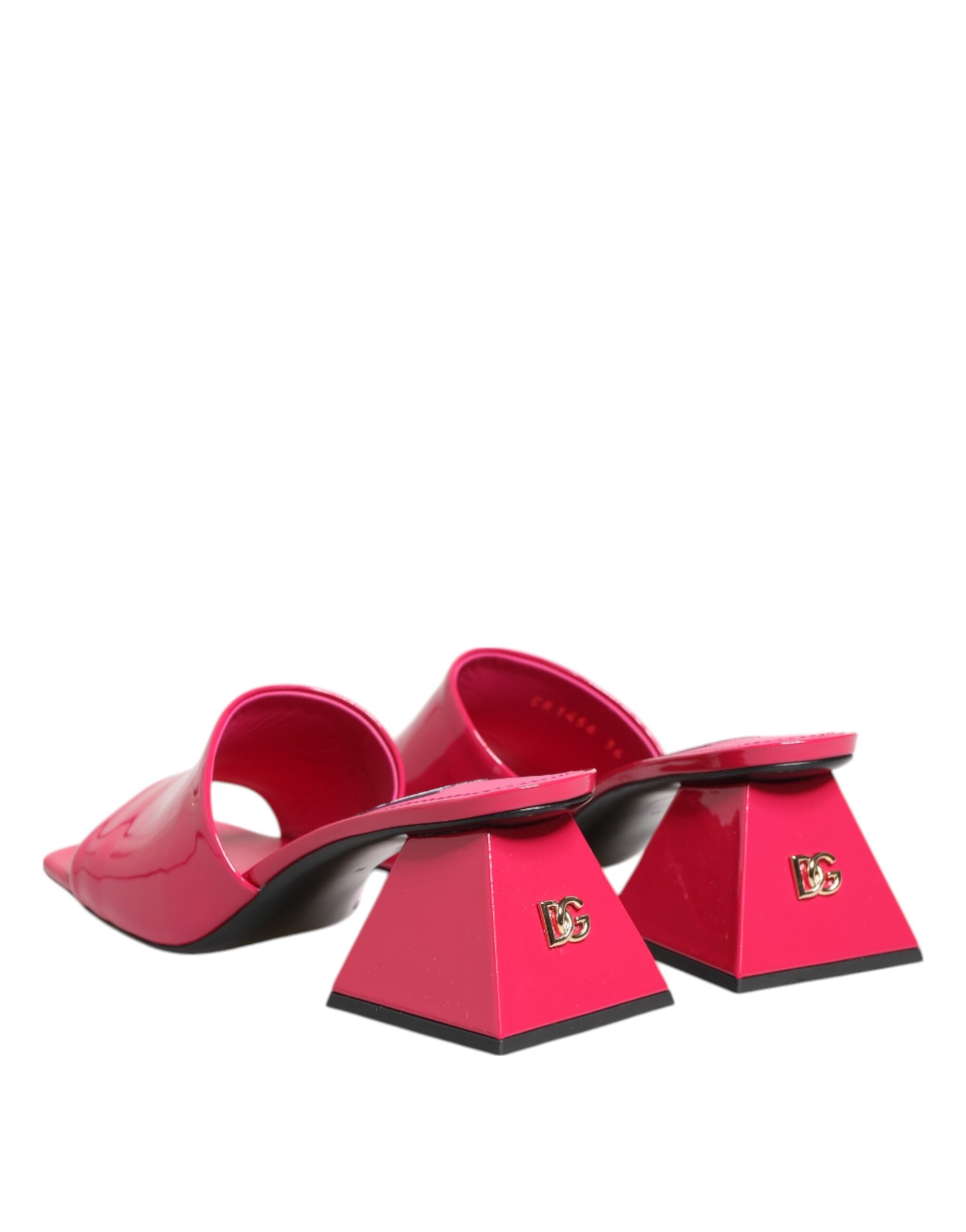 Dolce & Gabbana Rosa Open Toe Block Heel Mules Sandals Shoes