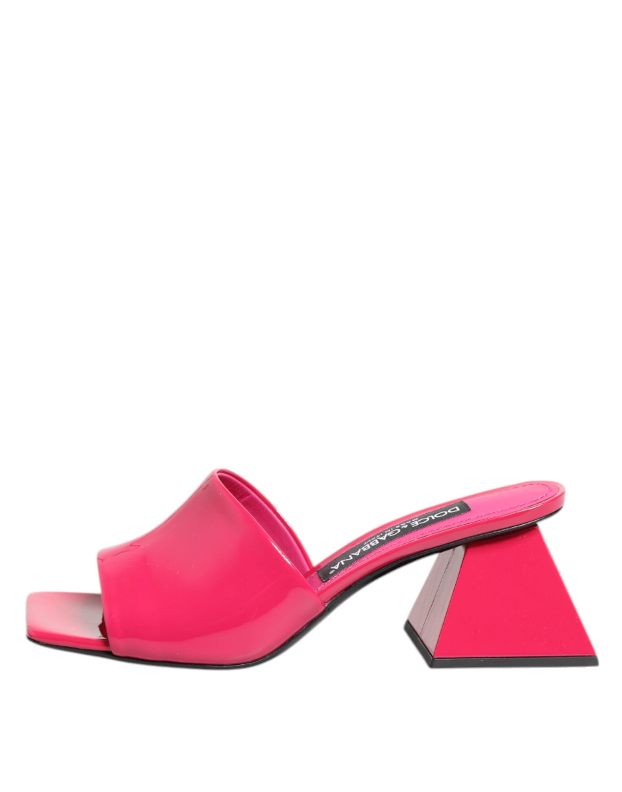 Dolce & Gabbana Rosa Open Toe Block Heel Mules Sandals Shoes