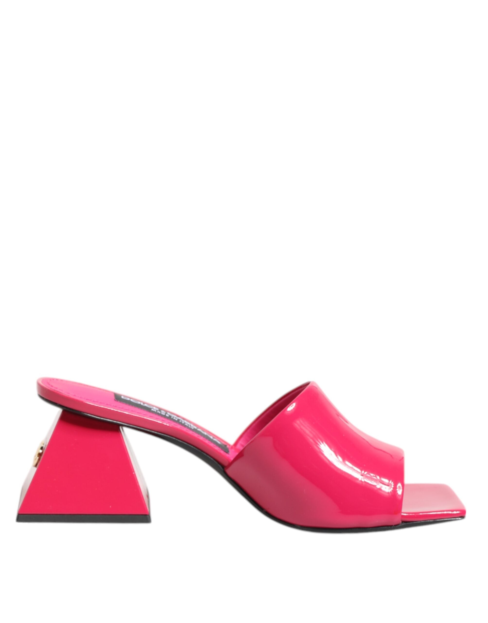 Dolce & Gabbana Rosa Open Toe Block Heel Mules Sandals Shoes