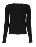 Dolce & Gabbana Schwarzer Wollpullover mit Rundhalsausschnitt und Shrug