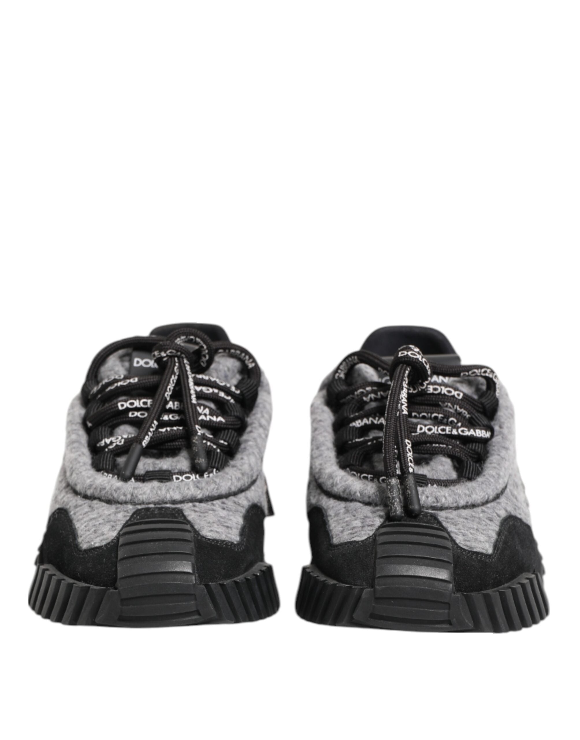 Dolce & Gabbana Black Grey NS1 Low Top Trainers Shoes