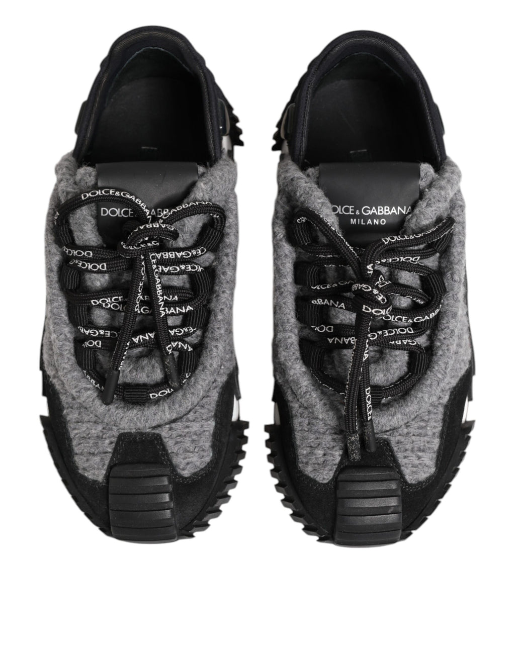 Dolce & Gabbana Black Grey NS1 Low Top Trainers Shoes