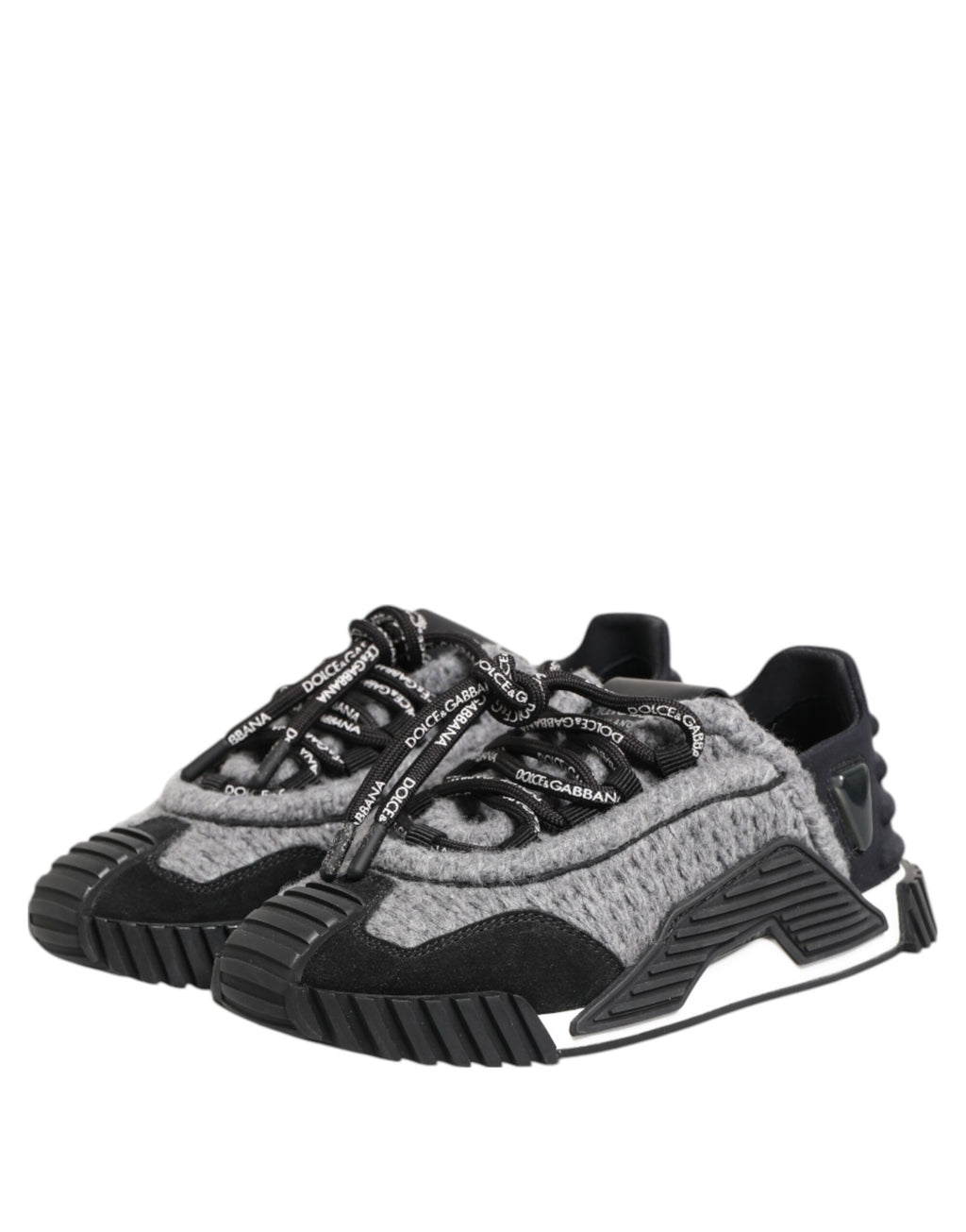Dolce & Gabbana Black Grey NS1 Low Top Trainers Shoes