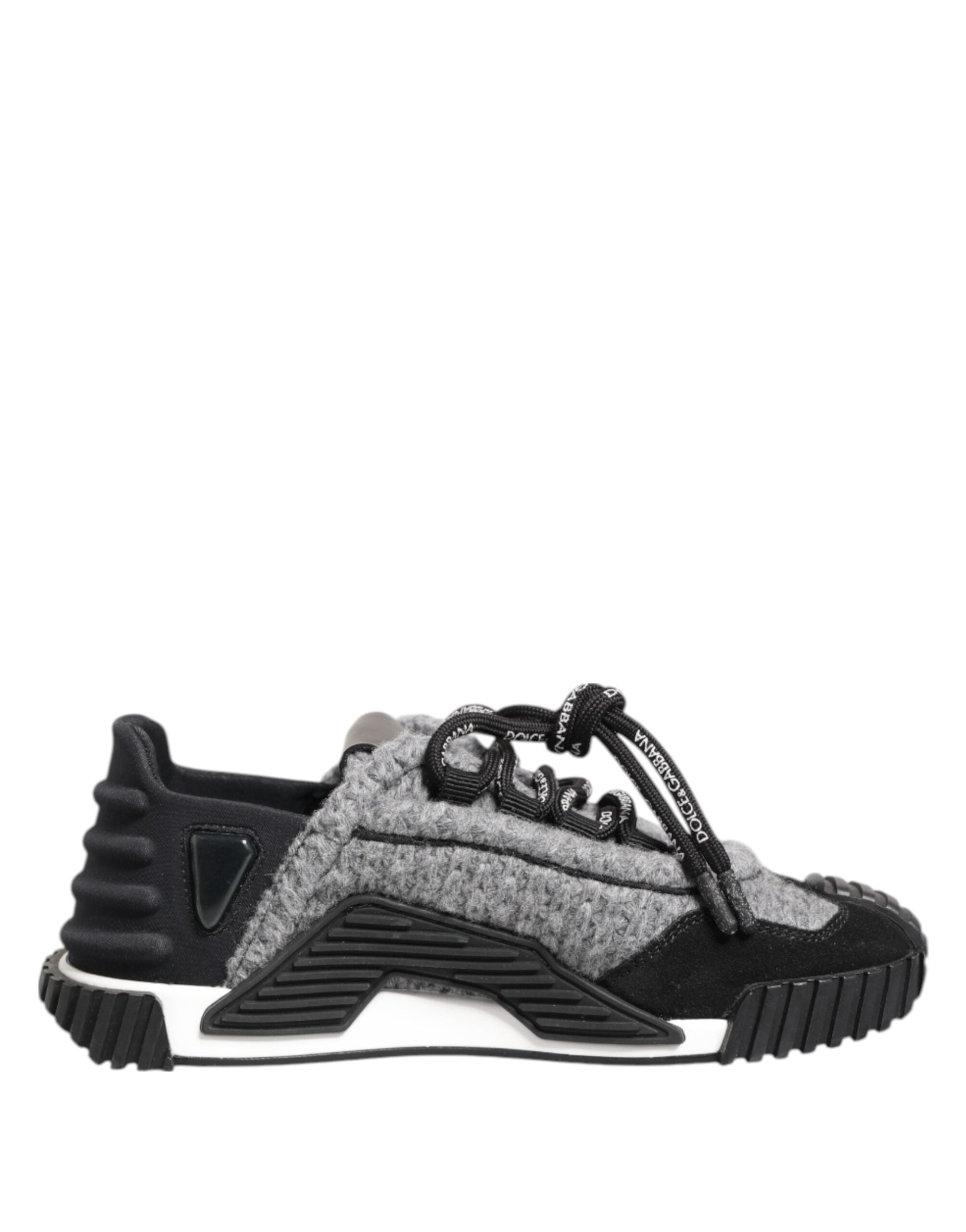 Dolce & Gabbana Black Grey NS1 Low Top Trainers Shoes