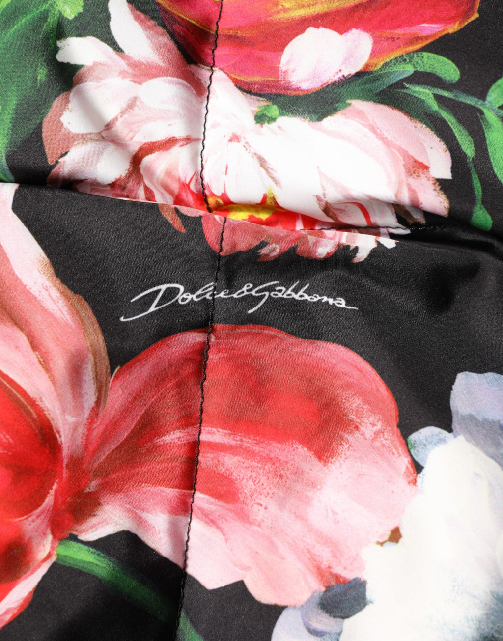 Dolce & Gabbana Multicolor Floral Kapuzenpullimantel Jacke