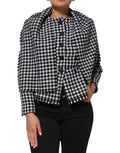 Dolce & Gabbana Multicolored Monochromatic Patterned Wool Jacket