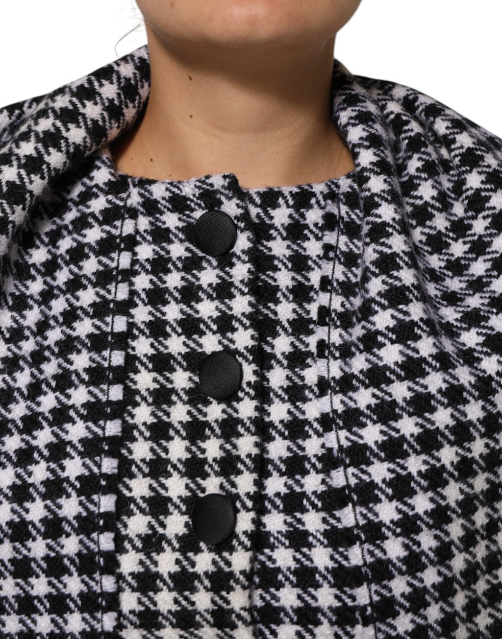 Dolce & Gabbana Multicolored Monochromatic Patterned Wool Jacket