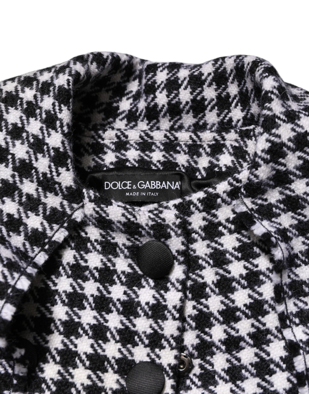Dolce & Gabbana Multicolored Monochromatic Patterned Wool Jacket