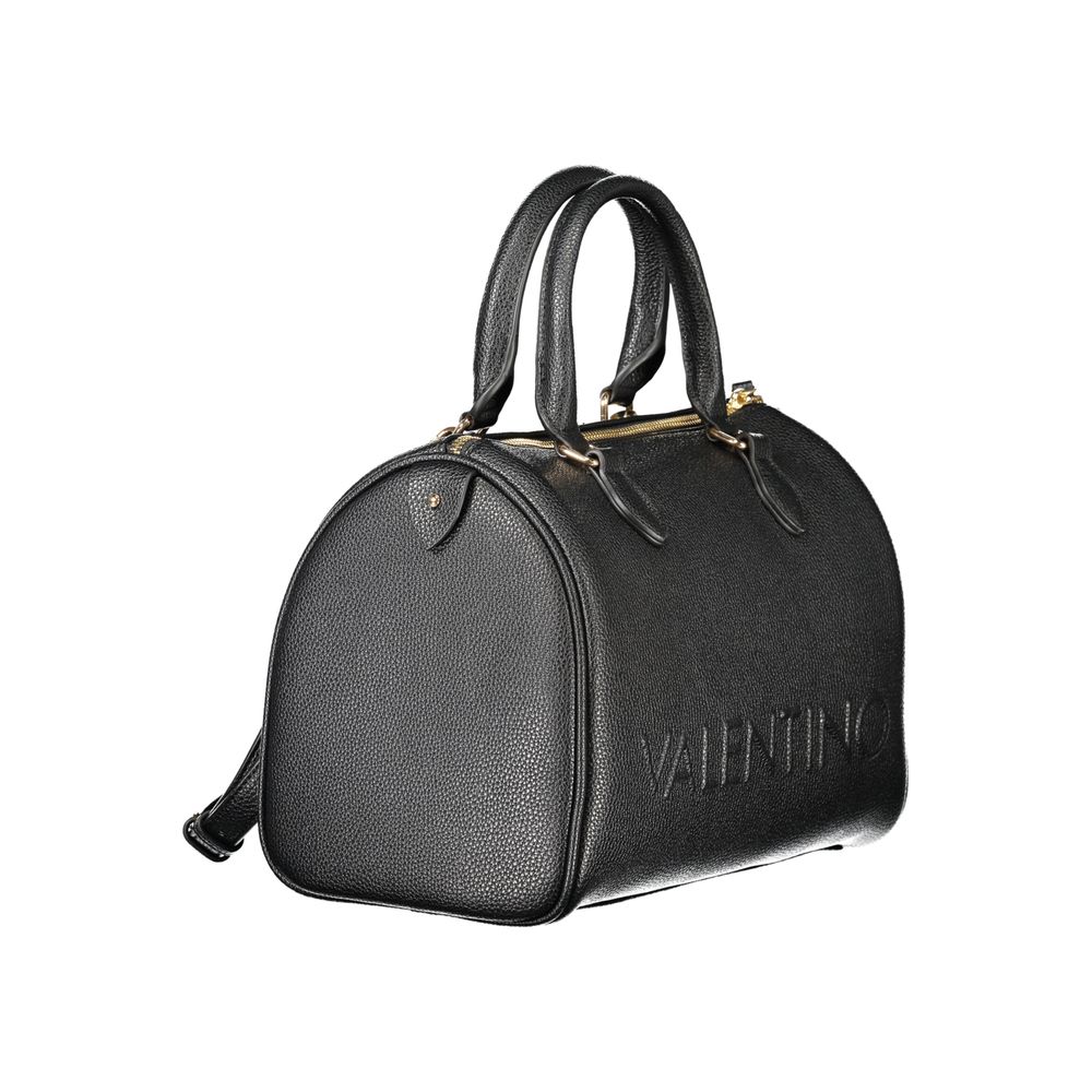 Mario Valentino Schwarze Damen-Handtasche aus Polyurethan