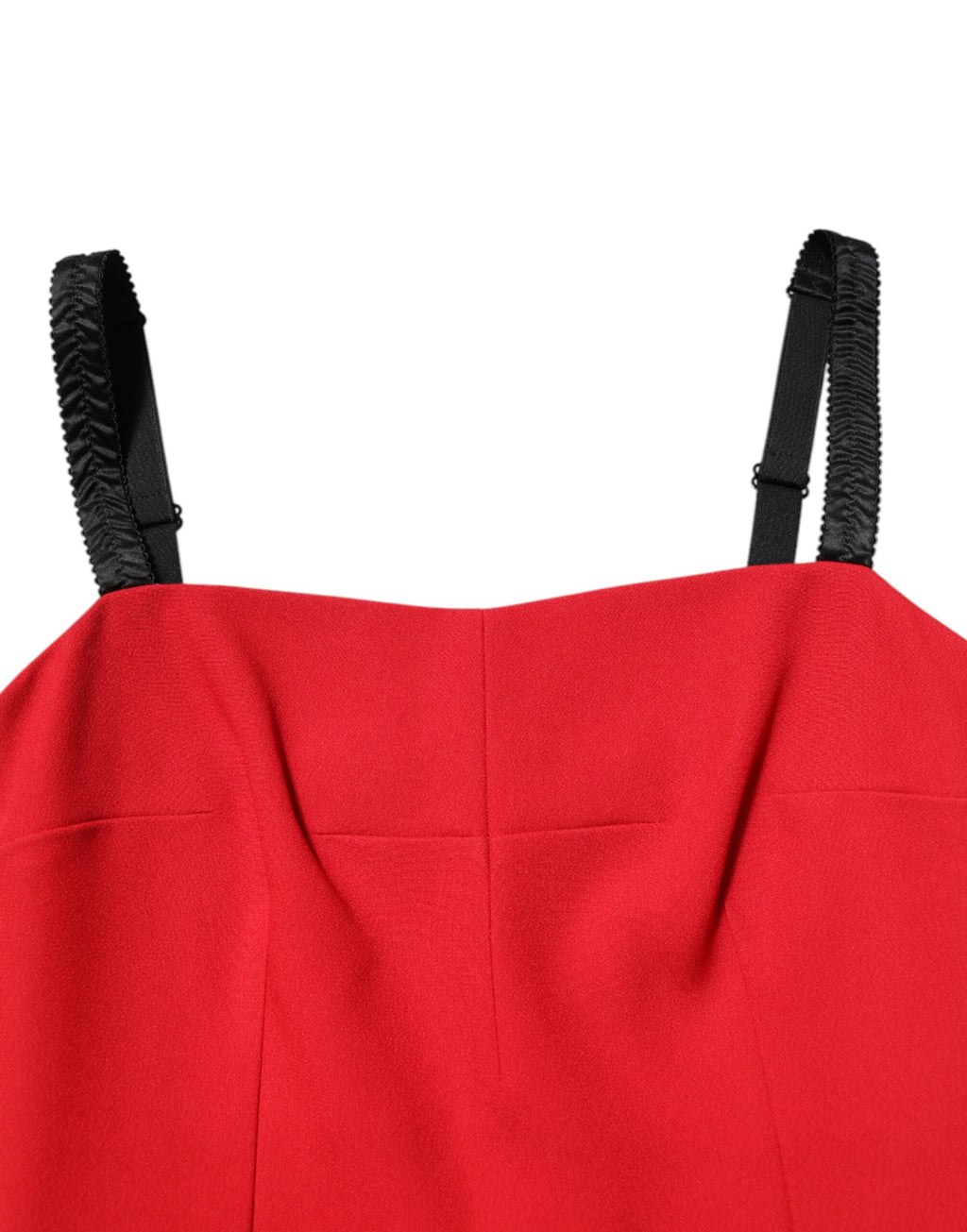 Dolce & Gabbana Red Stretch Bodycon Knee-Length Sheath Dress