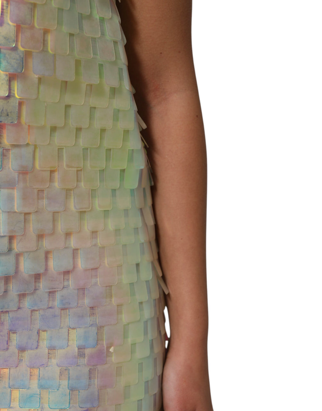 Dolce & Gabbana Multicolor Sequin Hologram Mini Dress