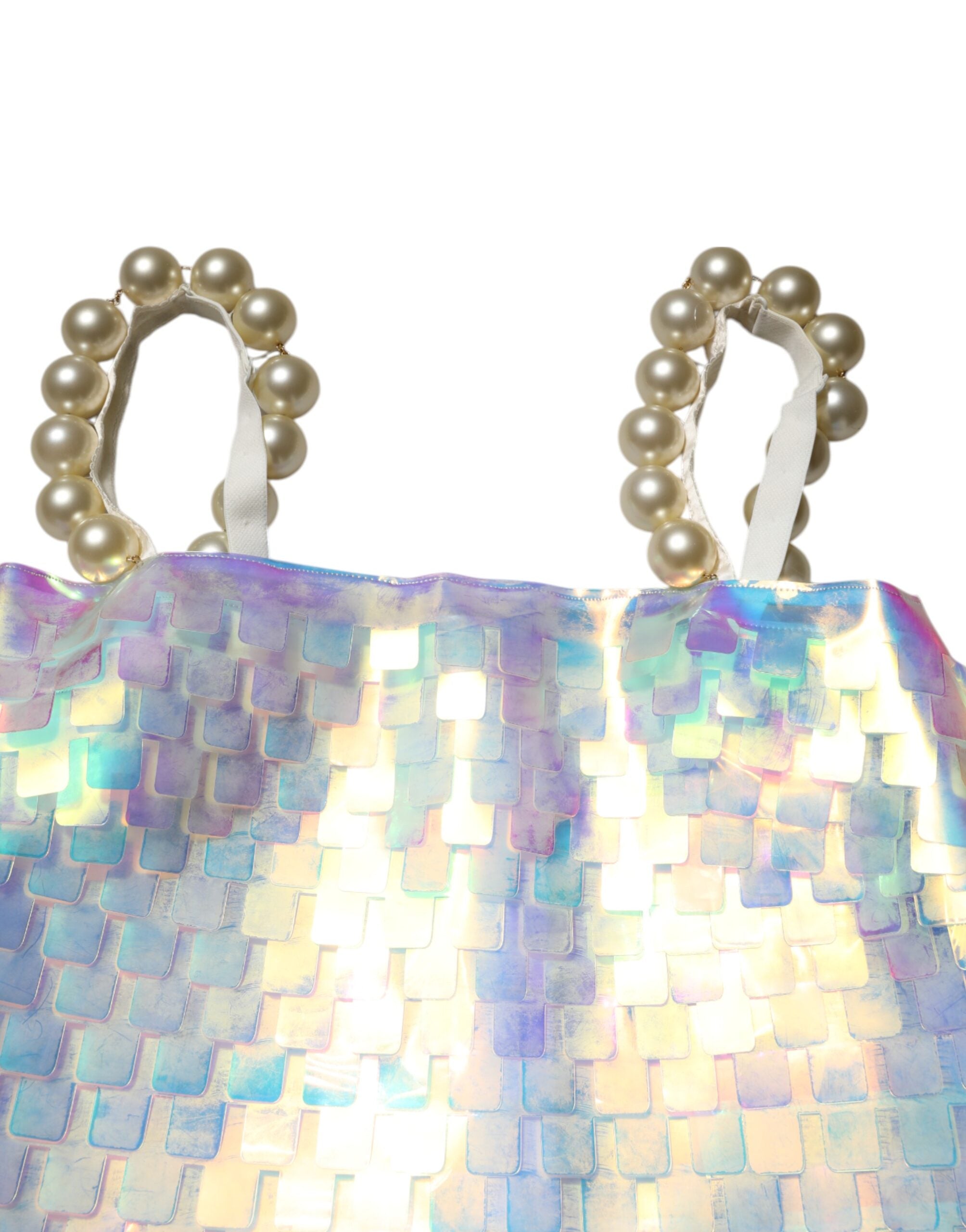 Dolce & Gabbana Multicolor Sequin Hologram Mini Dress