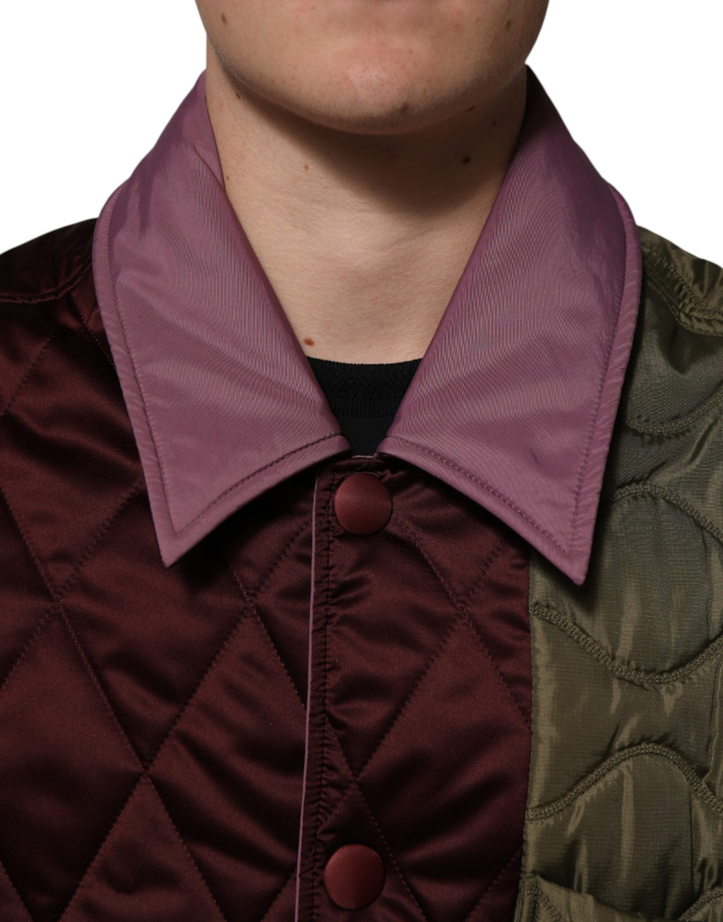 Dolce & Gabbana Multicolor Patchwork Quilted Polyester Jacket